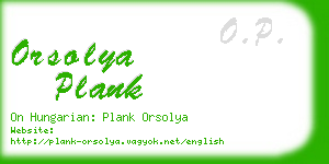 orsolya plank business card